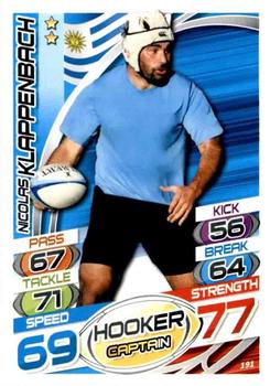 2015 Topps Rugby Attax #191 Nicolas Klappenbach Front